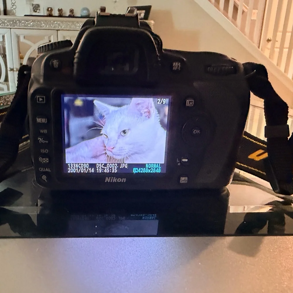 Nikon D90 Black and Red DSLR Camera